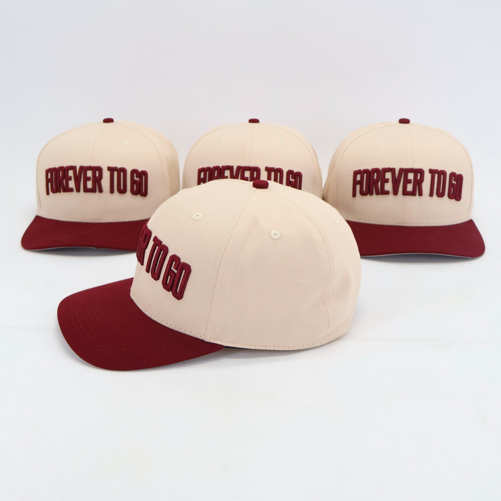 Forever To Go Cream/Maroon