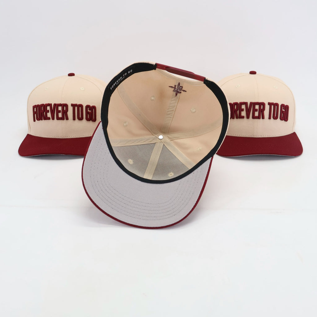 Forever To Go Cream/Maroon