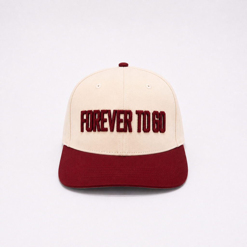 Forever To Go Cream/Maroon