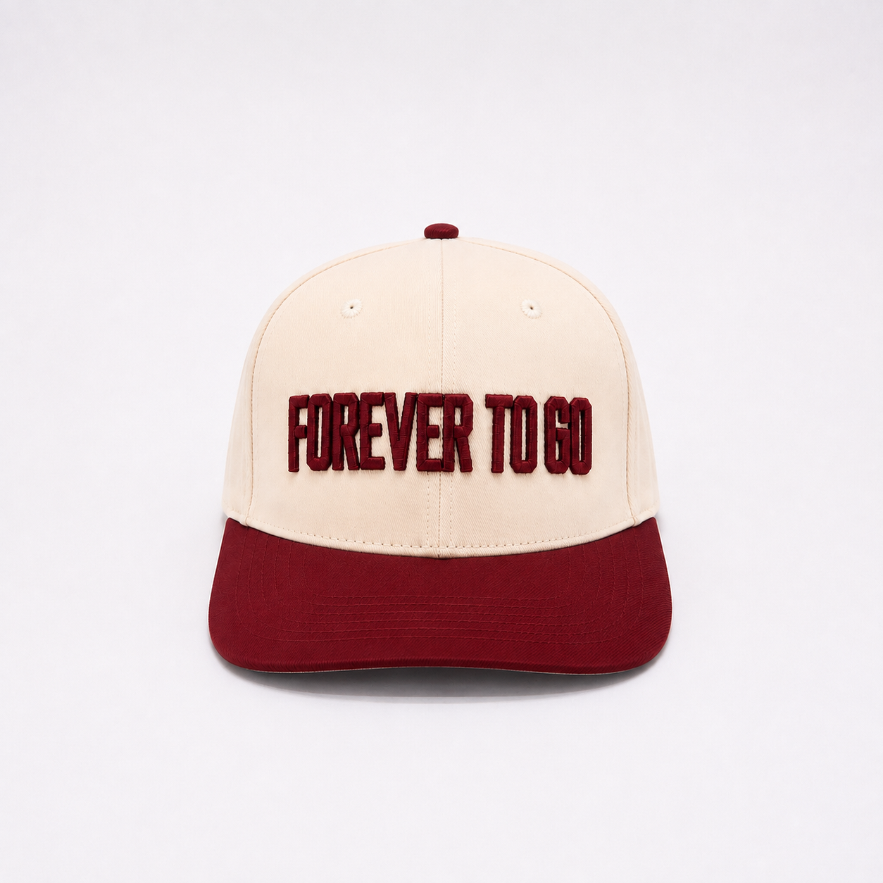 Forever To Go Cream/Maroon
