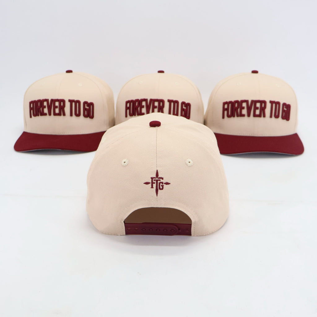 Forever To Go Cream/Maroon