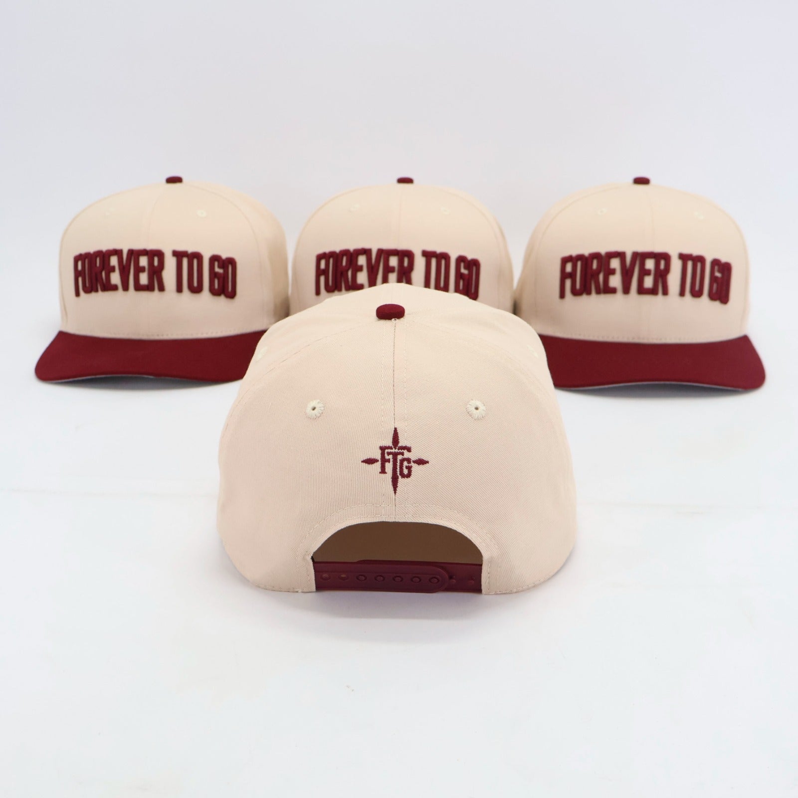 Forever To Go Cream/Maroon